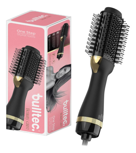 Cepillo Secador De Pelo Pro Cabello Regula Temp 220v Bulltec