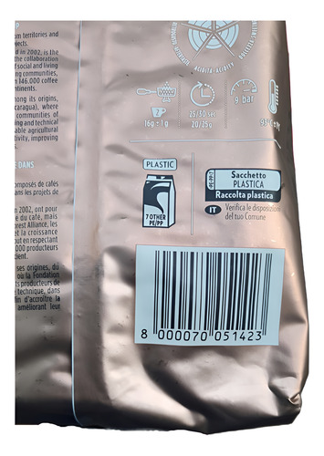 Cafe Lavazza Tierra Intenso Premium 100% Arabica Grano 1kg