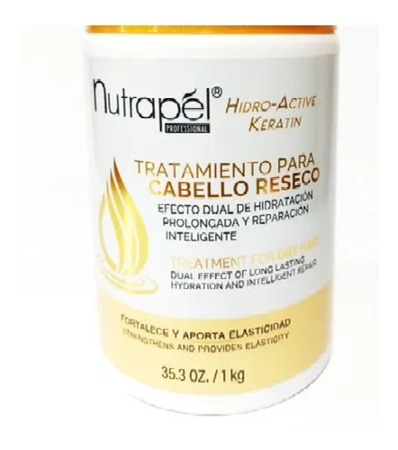 Tratamiento Para Cabello Reseco Con Keratina Nutrapel 1kg