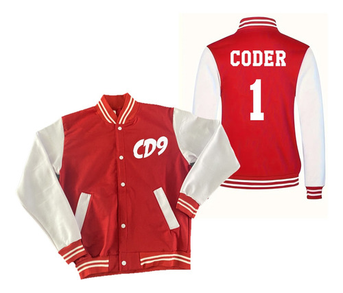 Sudadera Universitaria Cd9 Coder 1 + Pulsera Y Sticker