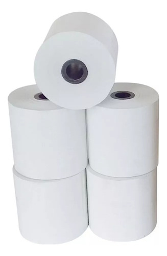 12 Rollos Térmicos 80x80mmm, 48 Grs. 70mts Reales