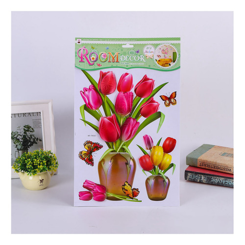Pegatinas Estéreo Autoadhesivas De Pared Y Diy Vase Para Ref