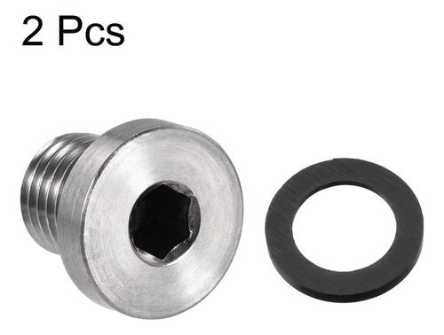 X 2 Tapa De Acero M12x1.5 Para Tubo Conector Rosca Macho Hex