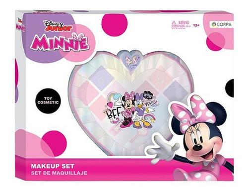 Set Juego De Maquillaje Corazon Facetado Minnie Disney