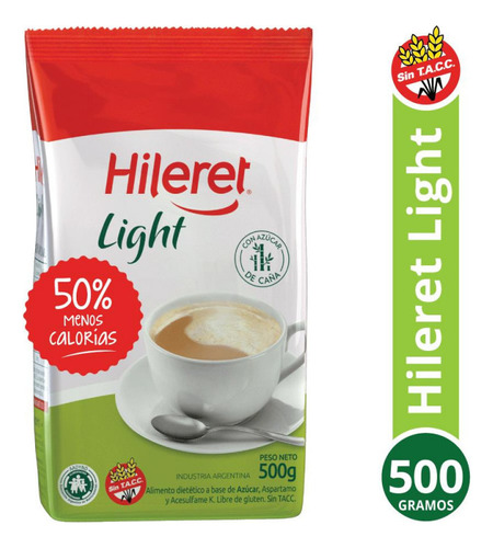 Hileret Light 50% Menos Calorías Sin Tacc Paquete De 500 Grs
