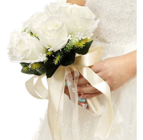 Hi, Buquê De Noiva Para Casamento: Rosas Artificiais