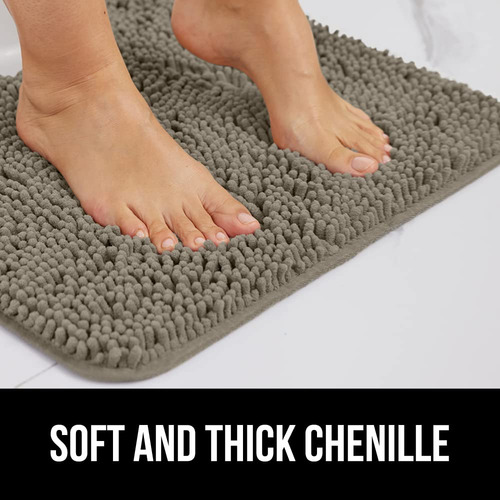 Alfombra De Baño Absorbente De Felpilla Extra Suave Latte