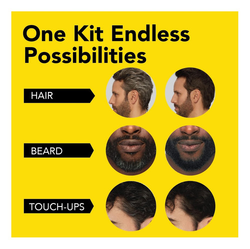 Cleverman Kit Integral Para Hombres: Cubre Canas Gris Con