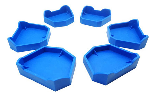 Base De Modelo Dental Crystally-6 Piezas, Antiguas Bandejas