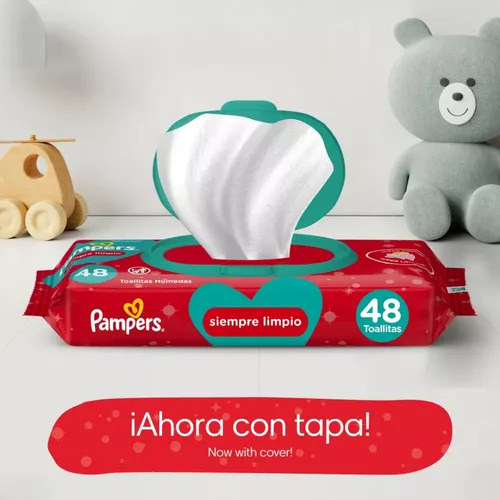 Toallitas Humedas Pampers Siempre Limpio Combo 12 Paquetes X 48 Unidades Super Oportunidad Super Limpieza Sin Alcohol Tambien Para Manos Y Cara