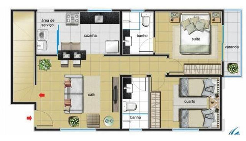 Apartamento - Cabral - Ref: 46998 - V-46998