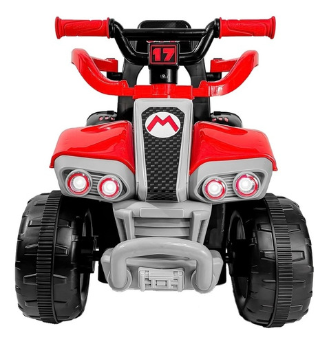 Quadriciclo Elétrico 6v Infantil, Com Empurrador Dirigível