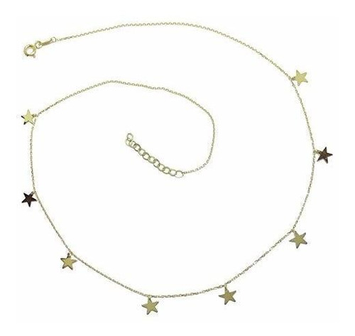 Collar - 18k Gold Stars Choker Necklace For Women | Charms C