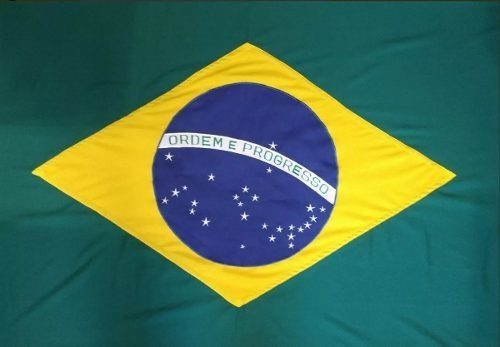 Bandeira Do Brasil Tamanho 1 Pano 45 X 65 Cm