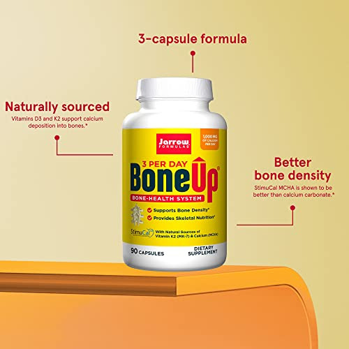 Suplemento Jarrow Formulas Boneup Three Por Dia 90 Cápsulas