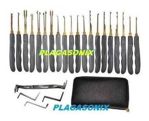 Imagen 4 de 10 de Juego De Ganzúas Profesional Goso Original 24pcs Titanio