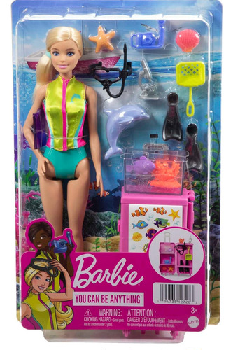 Muñeca Barbie Biólogo Marino Y Más De 10 Accesorios 2m