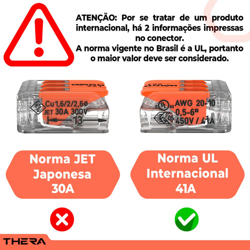 Kit Com 4 Unidades Conectores Para Chuveiro 221-613 Wago