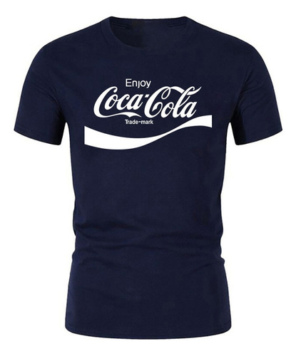 Camiseta De Algodón Para Hombre Con Estampado De Coca-cola D