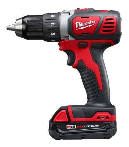 Rotomartillo electroneumático Milwaukee 2607-22CT inalámbrico rojo y negro