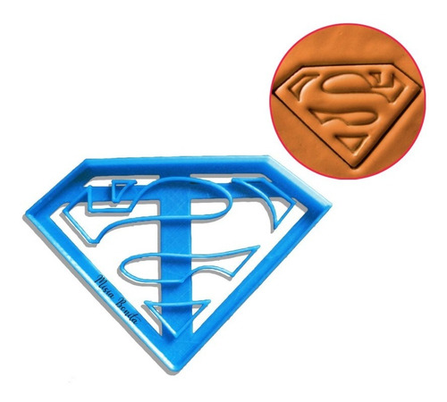 Super Heroes Cortantes Molde Masa Superman Flash Batman 