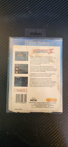 Streets Of Rage 2 Master System Original Caixa (Usado)