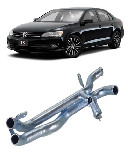 Tubo Duplo De Refrigeração Do Motor Jetta Tsi 2.0 211cv