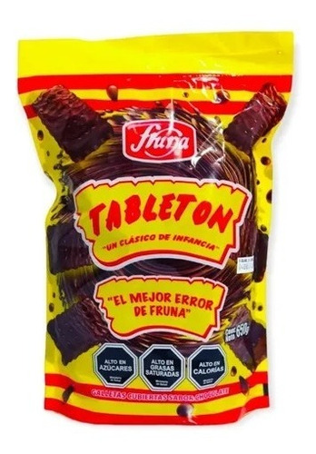 Galleta Recubierta De Chocolate Tableton 650gr.