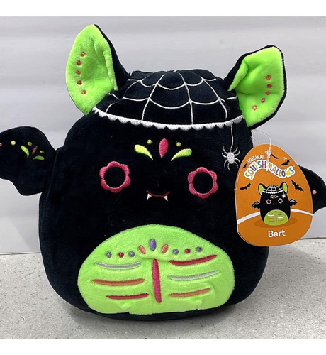 Squishmallows 2022 Day Of The Dead Squad 8  Bart The Bat Plu