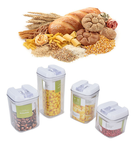 Caja De Almacenamiento De Cocina Multifuncional, 4 Unidades/