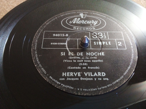 Simple - Herve Vilard - Morir O Vivir / Si Es De Noche (Usado)