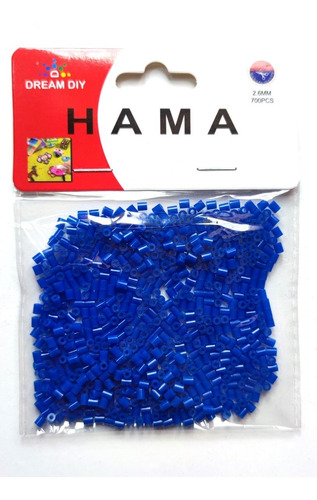 Repuestos Hama Beads Azul Oscuro 2.6mm 7000 Unid. 10 Bolsas