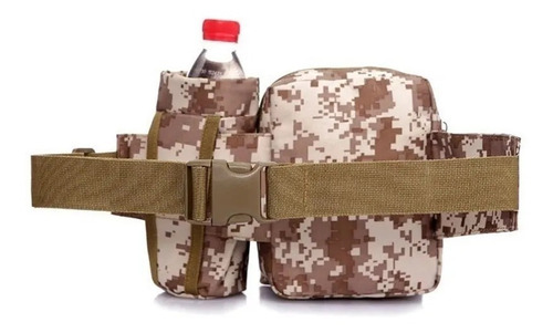 Bolso Canguro Tactico Viaje 5 Bolsillos Portabotella Desmont
