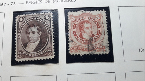 Estampilla Muestra 1867-1873 4 Centavos