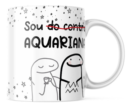 Caneca De Porcelana Flork Signos Animados