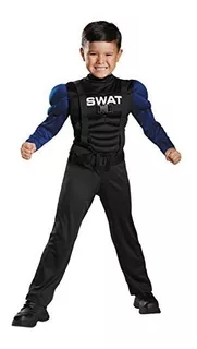 Disfraz Niño - Disfraz De Músculo Swat Para Niños Pequeños,