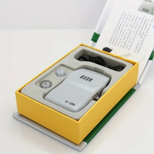 Amplificador De Som Com Fio Auditivo 1 Unidade Axon 136 Cor Cinza