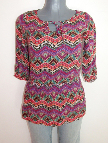 Lindo Bluson Colorido Estilo Hippie / Boho Talla Chica