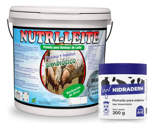 Nutrileite 5kg Premix Vaca Leiteira Lactante Pomada Ordenha