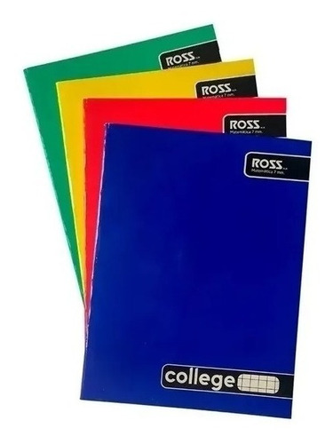 Cuadernos College Cuadro Grande 7mm 80 Hojas 10 Unidades