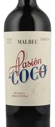 Pack De 12 Vino Tinto Pasion De Coco Malbec 750 Ml