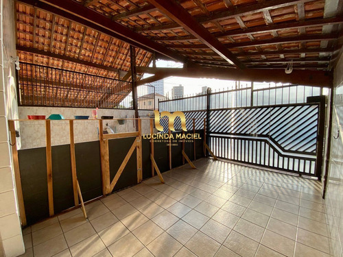 Imagem 3 de 15 de Casa Geminada Na Praia, 03 Dorms, Suíte, 03 Vagas, Quintal- Vila Tupi - Ca2486