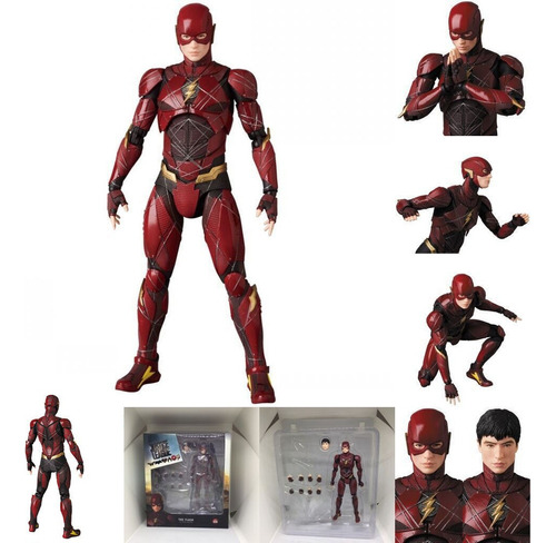 Mafex 058 Dc Comics Liga De La Justicia: The Flash Acción Fi