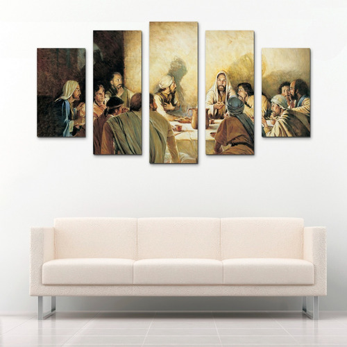 Cuadro Decorativo Para Recamara Y Sala Última Cena Jesús 