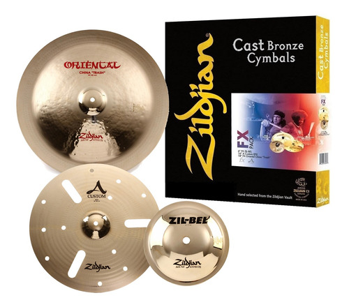 Platillos Zildjian Set Fx  Efxp 668 Bell + Fx + China