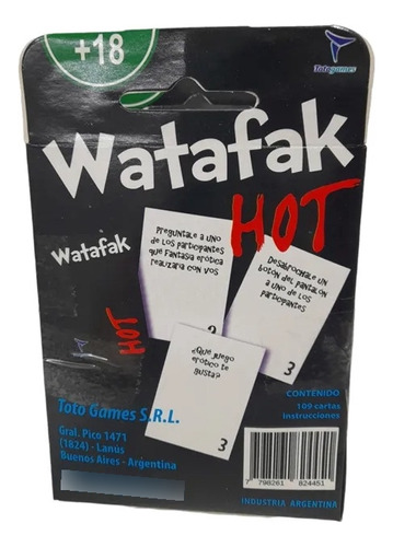 Juego De Cartas Watafak Hot (4876)