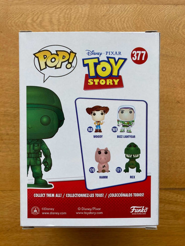 Funko Pop! Army Man Metallic! #377! Box Lunch Ex! Toy Story!