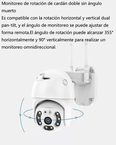 Cámara IP 360° HD Camara Robotizada con Wifi o Cable RJ45