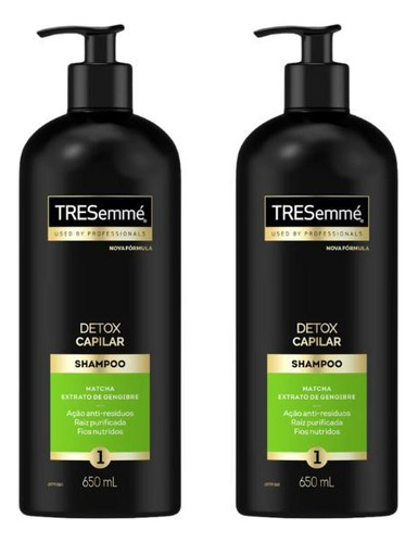 Shampoo Tresemme Detox Capilar 650ml-kit C/2un