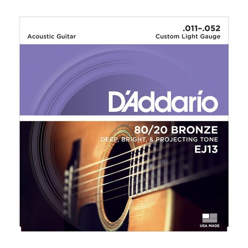 Cuerdas Daddario Ej-13 Para Guitarra Electroacustica Juego